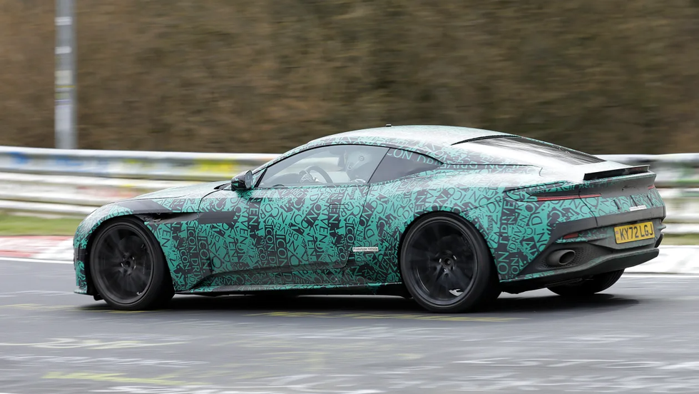 Aston Martin DB12 spy shots auto 3