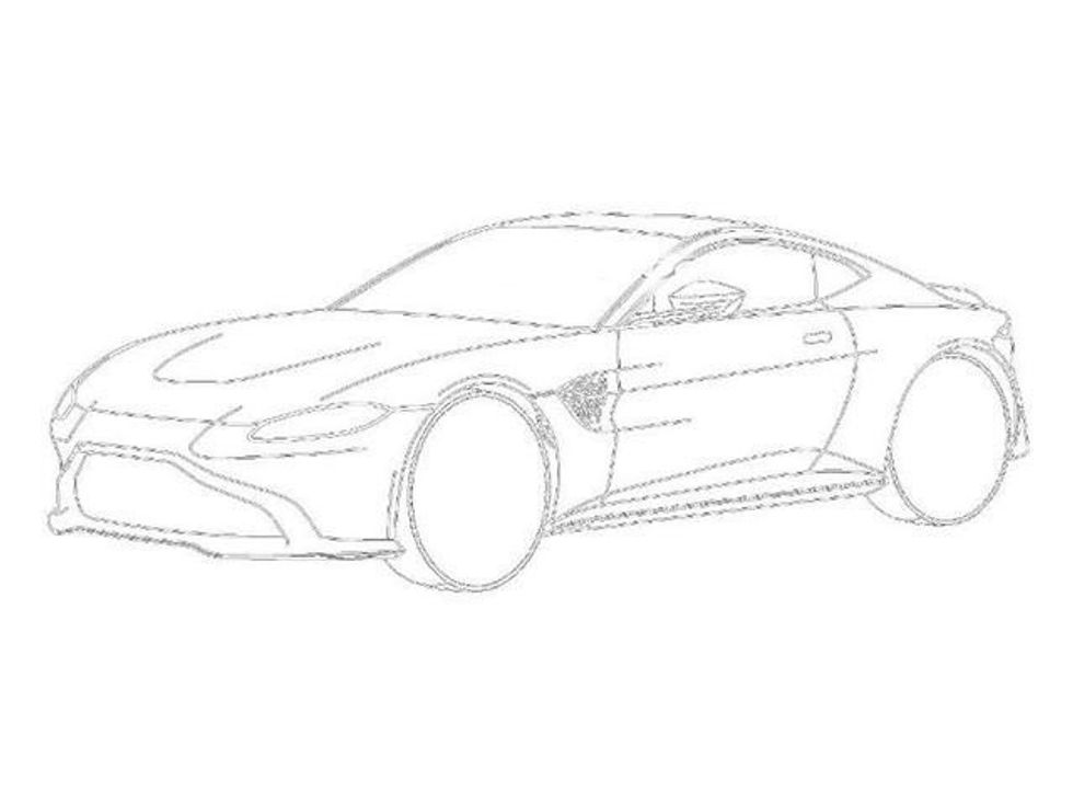 Aston Martin Vantage zbulohet përmes skicave që u dërguan për tu patentuar foto 2