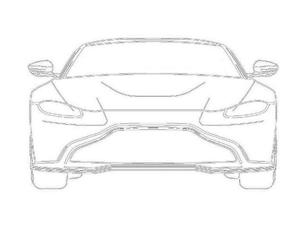 Aston Martin Vantage zbulohet përmes skicave që u dërguan për tu patentuar foto 3