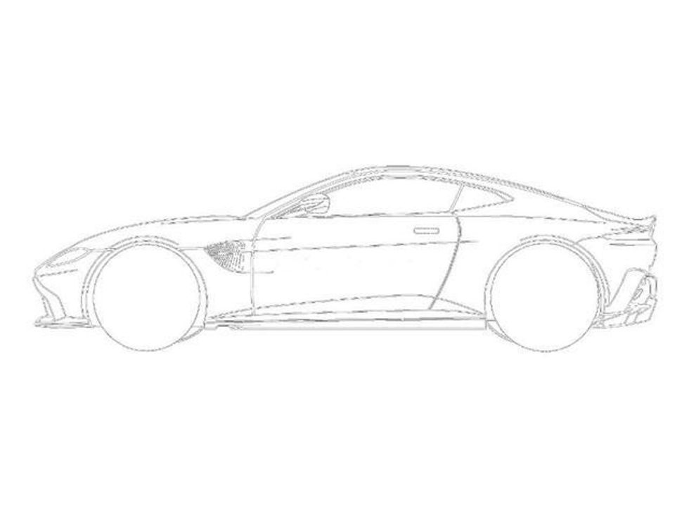 Aston Martin Vantage zbulohet përmes skicave që u dërguan për tu patentuar foto 5