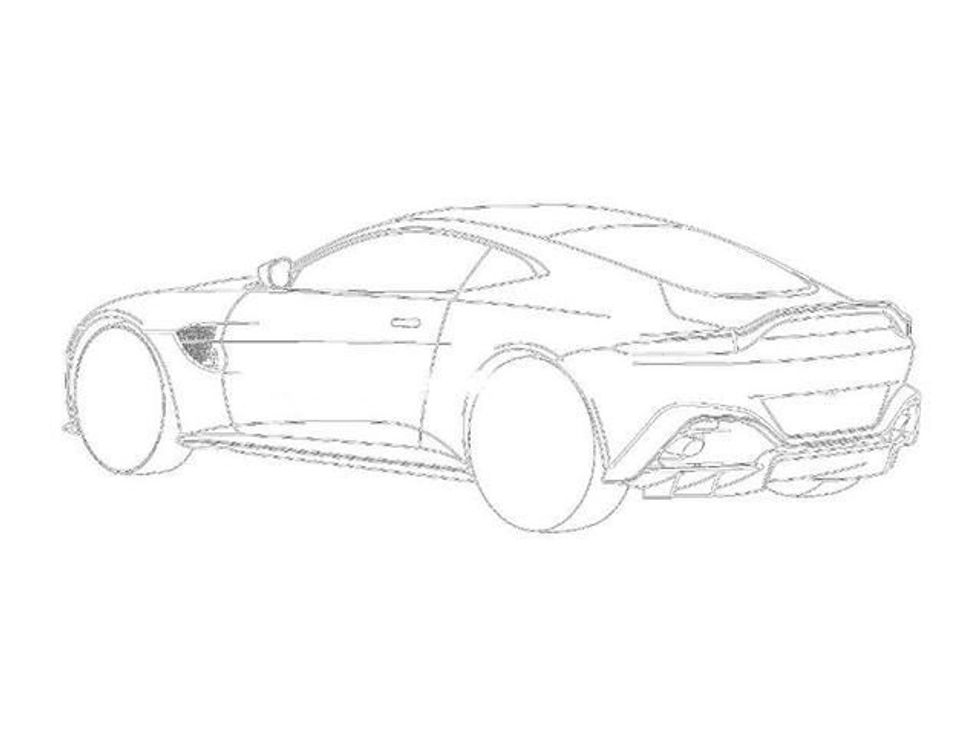 Aston Martin Vantage zbulohet përmes skicave që u dërguan për tu patentuar foto 7
