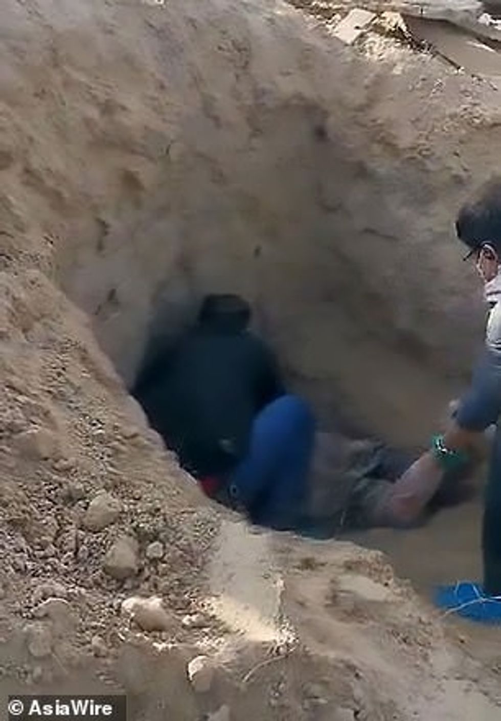 Authorities from the north-western Chinese province Shannxi revealed the horrifying incident today after successfully rescuing the paralysed mother