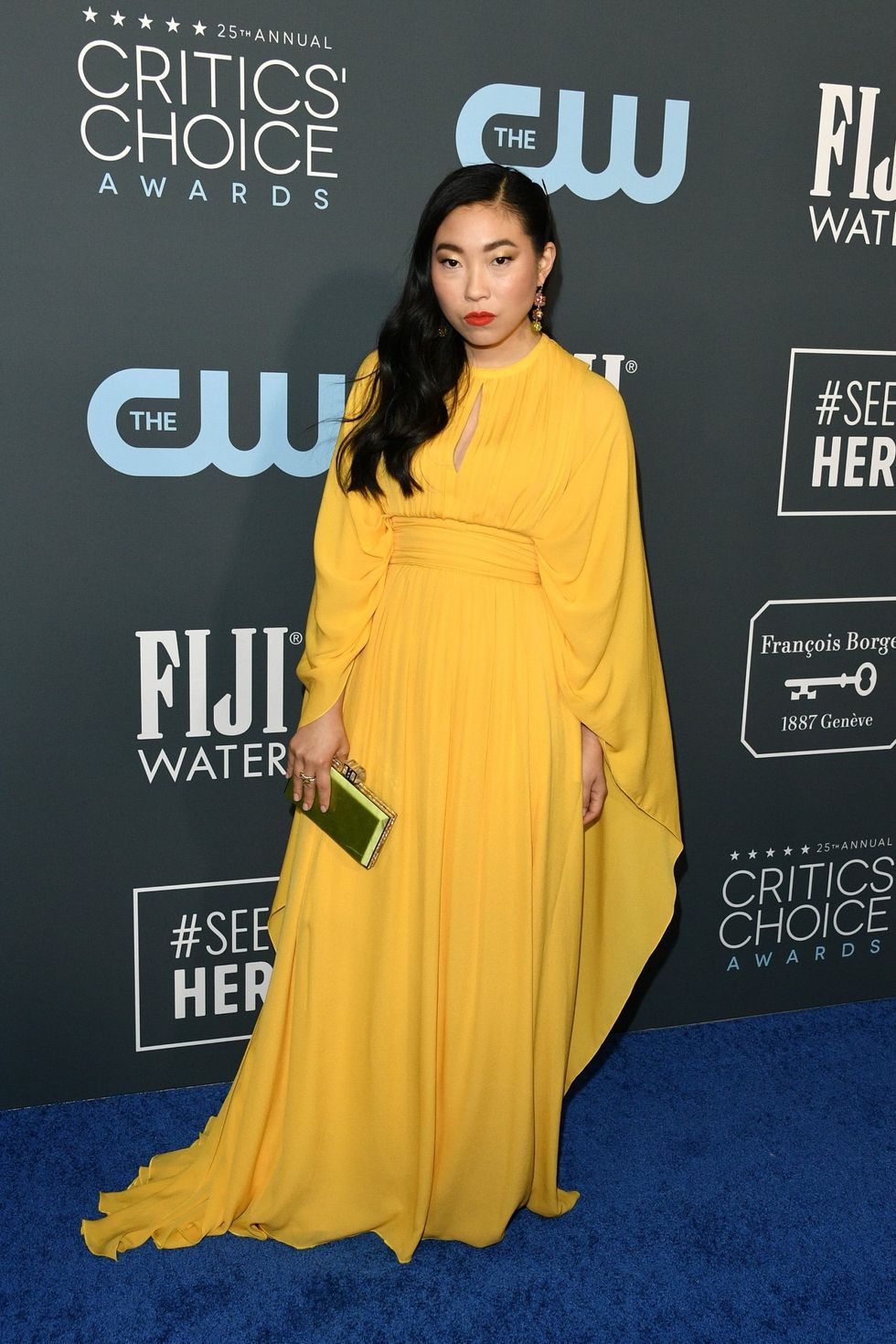 Awkwafina at 2020 Critics Choice Awards scaled