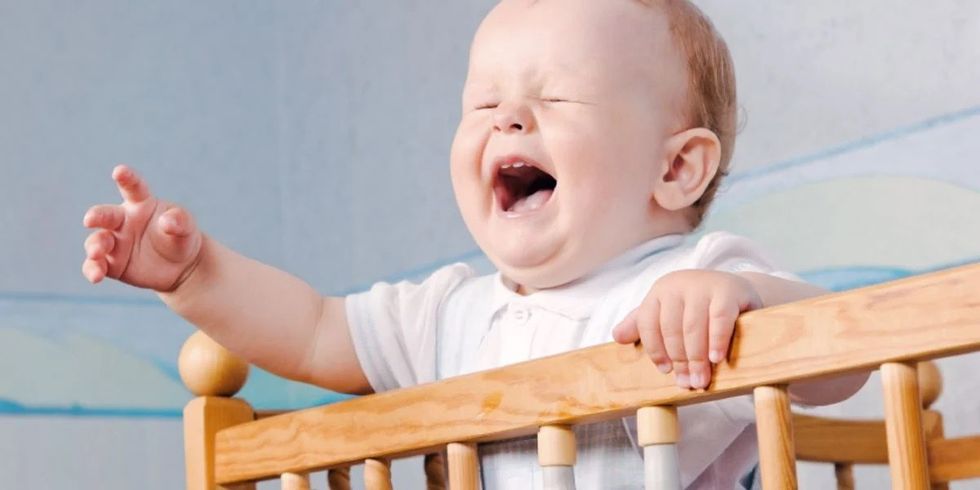 baby crying crib