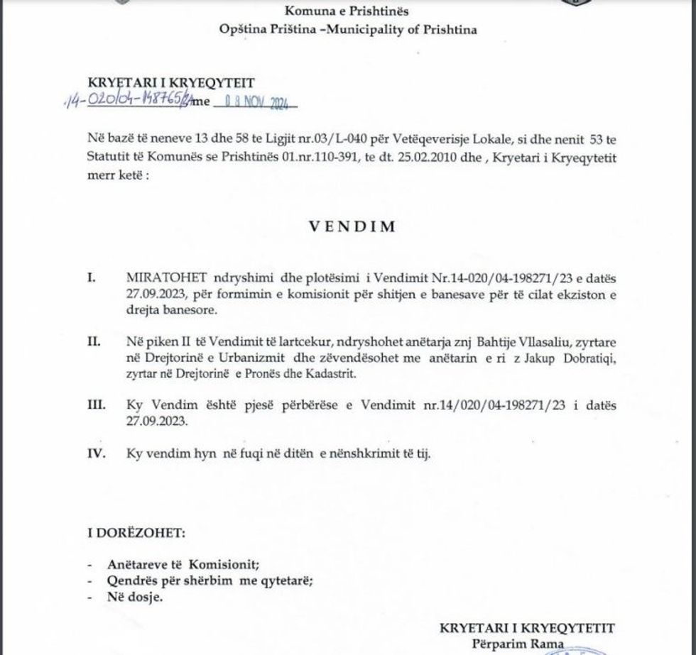 Banesat komuna e prishtines