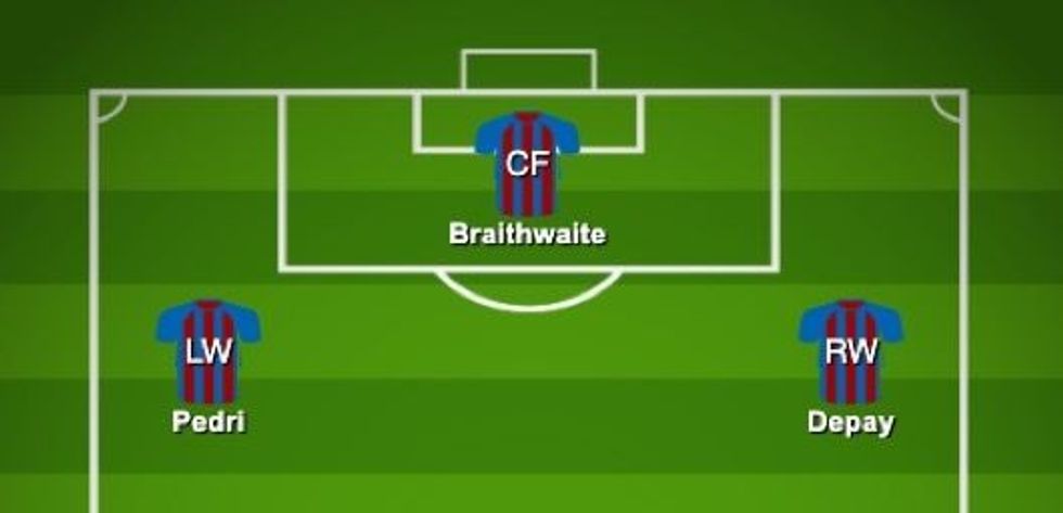 Barcelona's third-string front three.