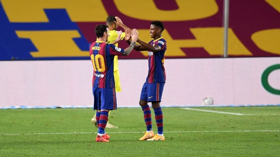 barcelonas ansu fati living dream starring alongside lionel messi