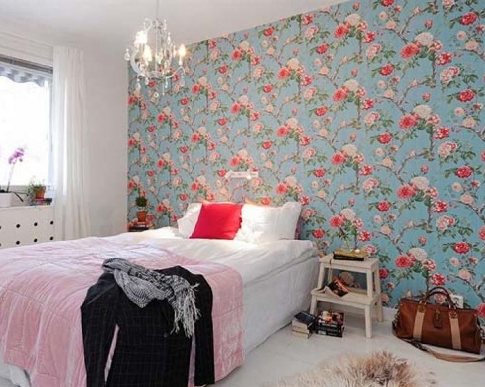 Bedroom Contemporary Ideas Flower Wallpaper Designs For Bedrooms