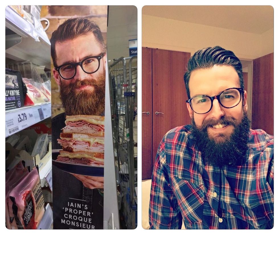 Befasohet me ambalazhin e sanduiqit ku i duket se shfaqet fytyra vet foto 2