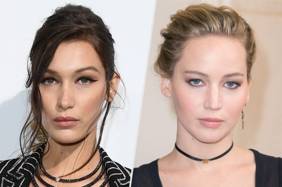 Bella Hadid dhe Jennifer Lawrence