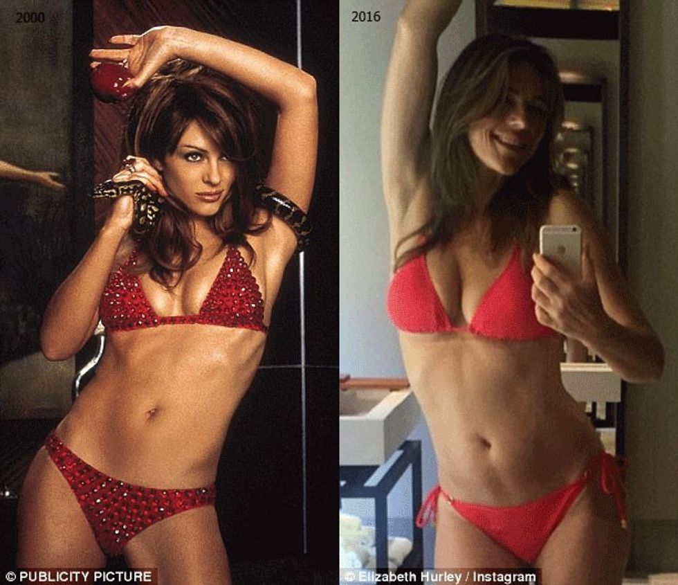 Bëni krahasimin e trupit të aktores, në vitin 2000 dhe tash.