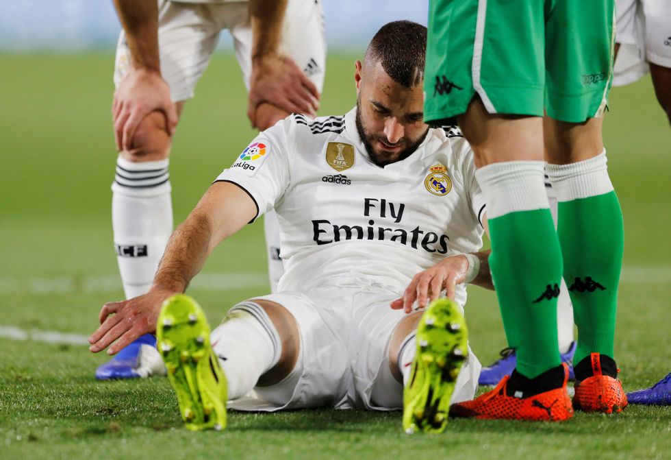 Benzema pësoi një thyerje të gishtit në vitin 2019 kundër Real Betis