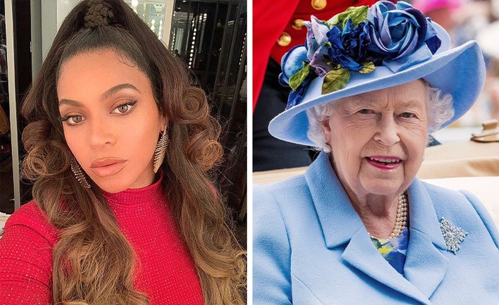 Beyoncé dhe Mbretëresha Elizabeth II kushërira