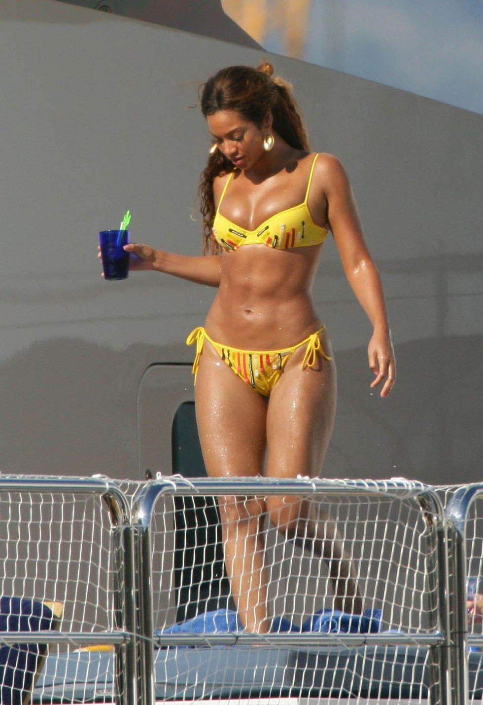 beyonce knowles in bikini thin