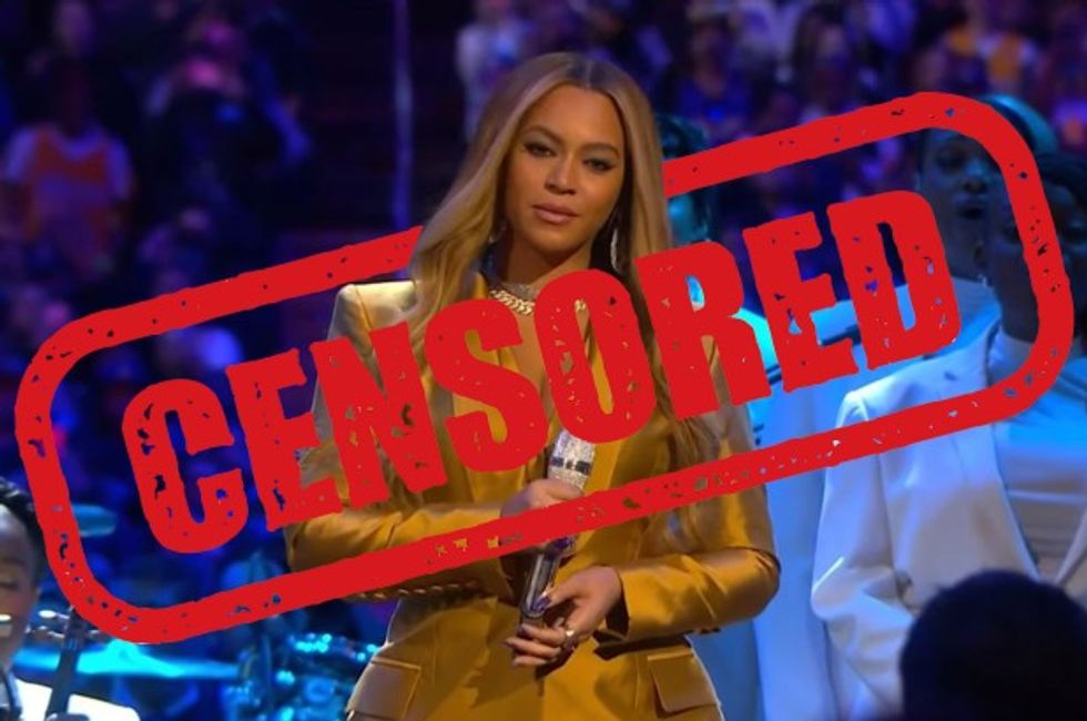 beyonce kobe bryant memorial 1