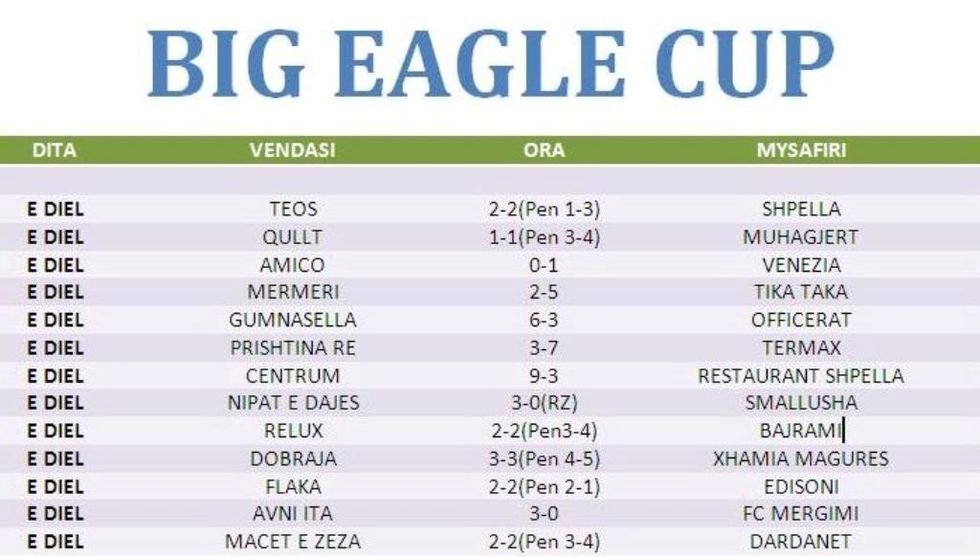 BIG EAGLE CUP