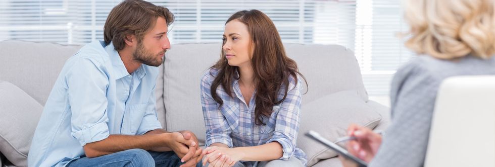 bigstock Couple reconciling on the couc 45830581