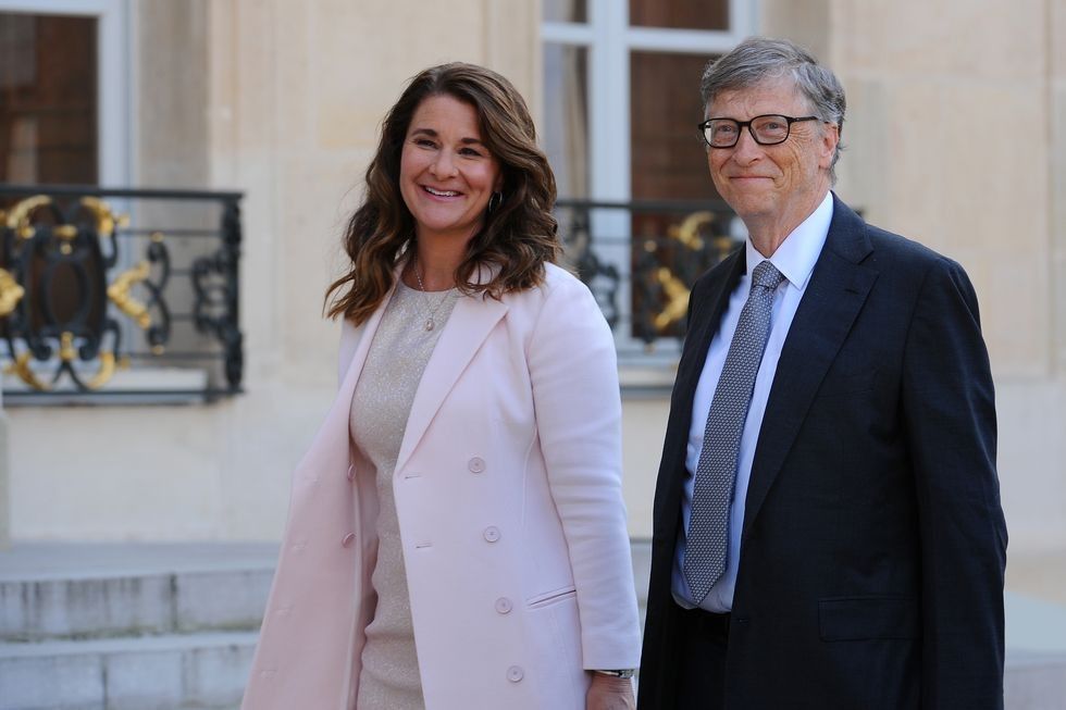 bill and melinda gates arrive at the elysee palace before news photo 1620156686