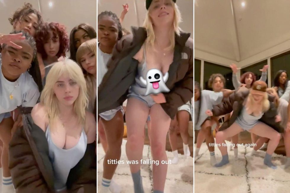 billie eilish lost cause tiktok wardrobe malfunction