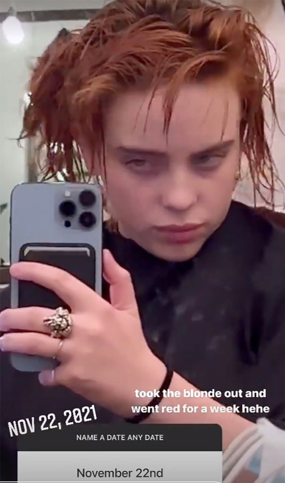 billie eilish red hair857