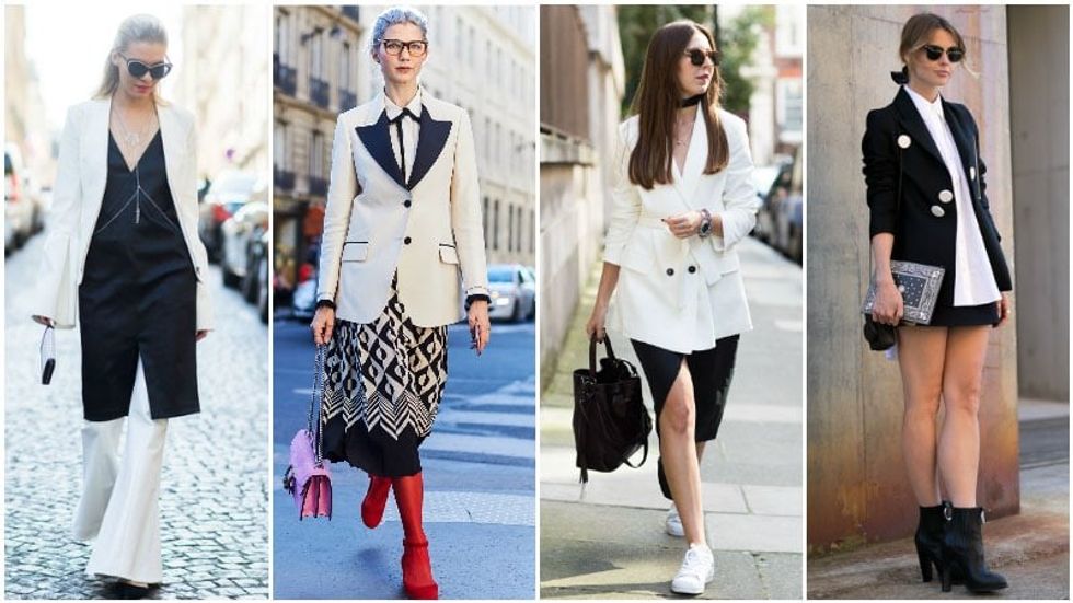 Black and White Blazer