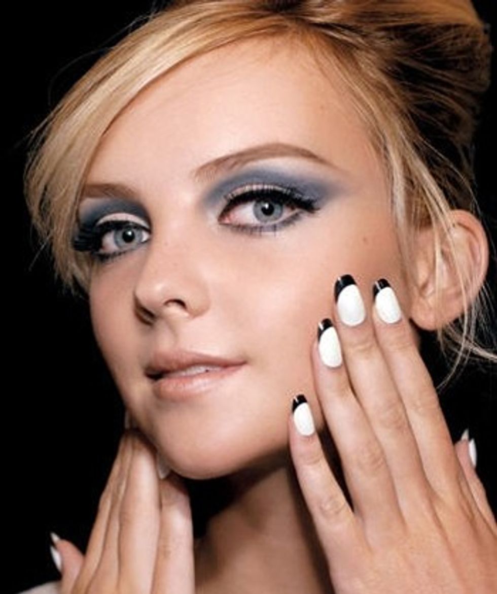 black and white nail polish 2011 trend