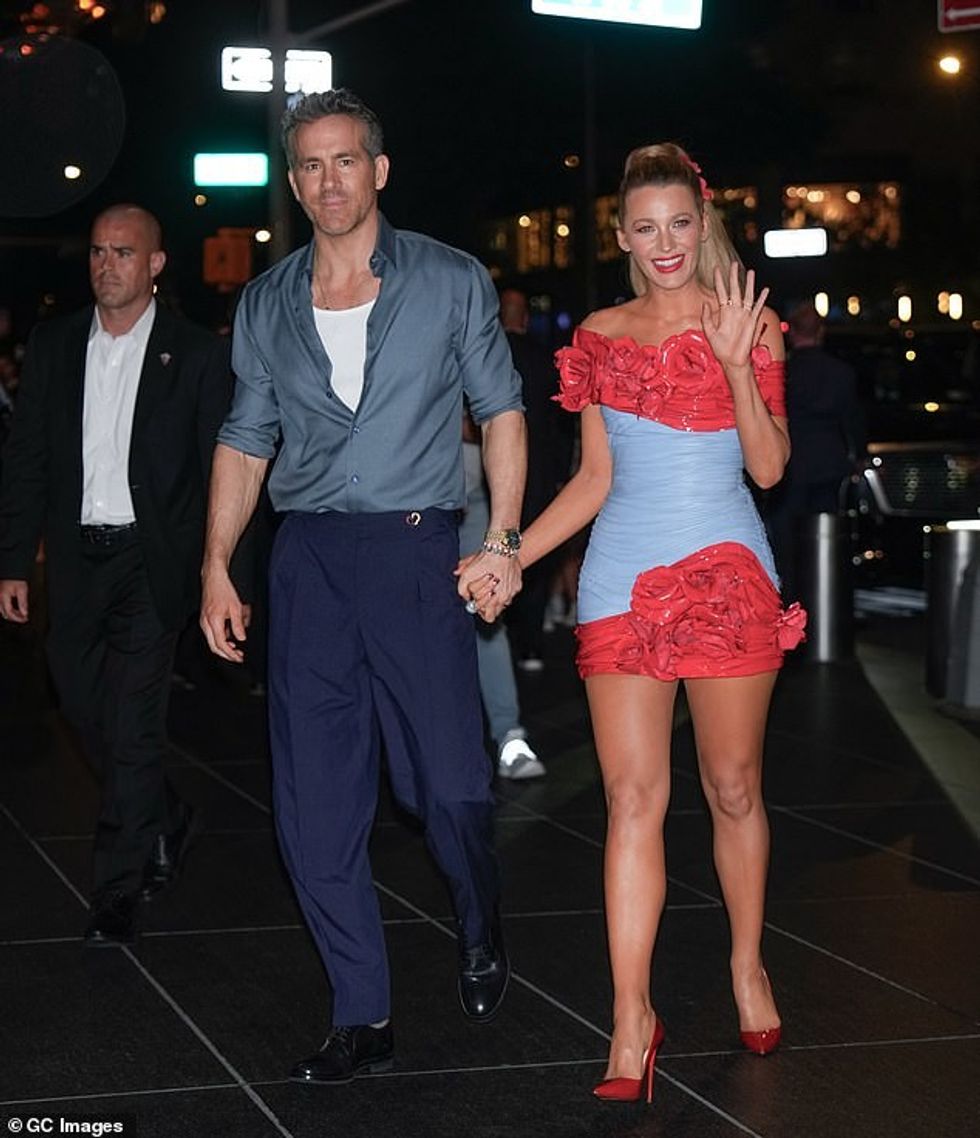 Blake, e cila do të shfaqet në publikimin e ardhshëm të It Ends With Us, dëshmoi se gjithçka ishte për burrin e saj të hënën në mbrëmje, ndërsa ajo u shfaq për të promovuar filmin e tij të ri.