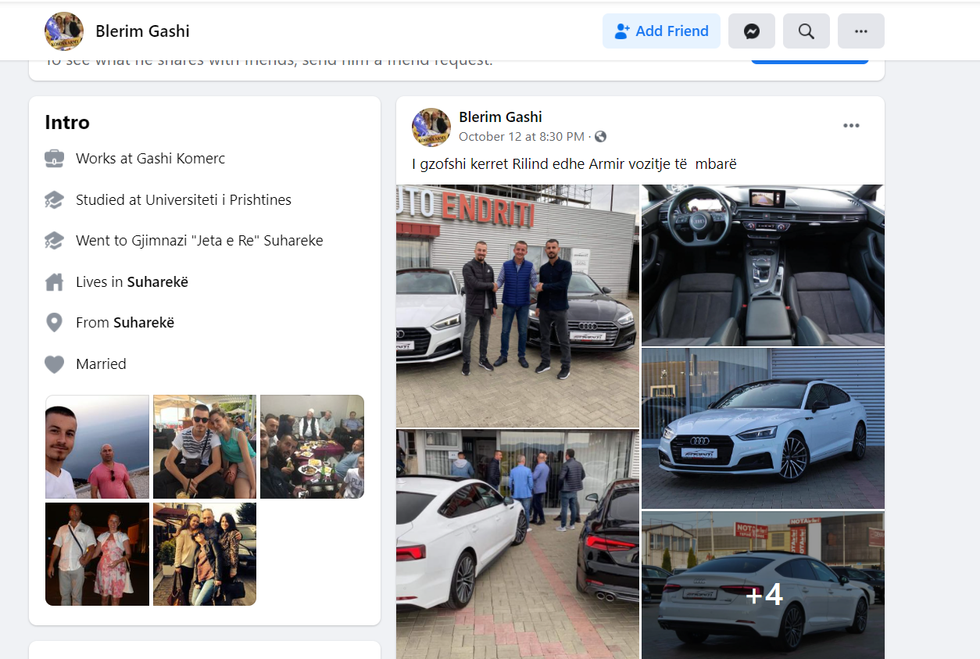 Blerim Gashi veturat