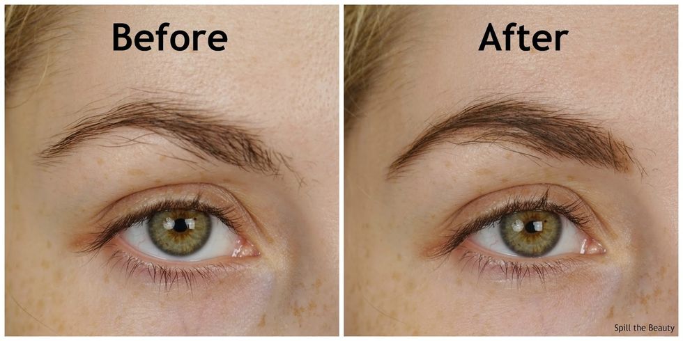 blinkbrowbar eyebrow pencil before and after