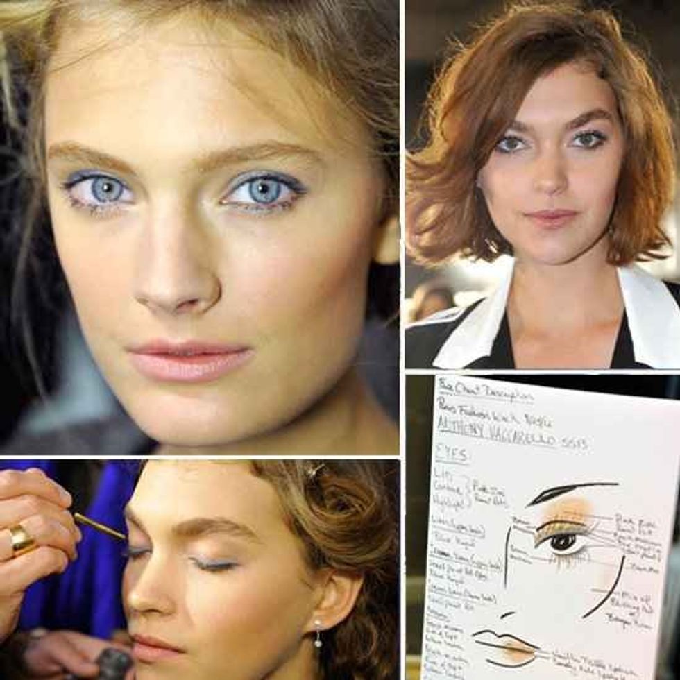 Blue Eye Makeup Trend Estee Lauder Anthony Vaccarello Paris