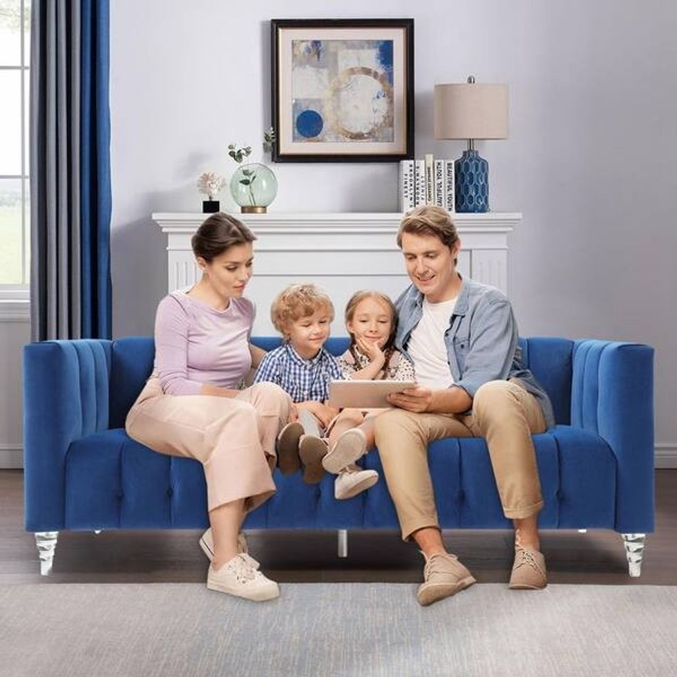 blue sofas couches bu 3 seat c3 600