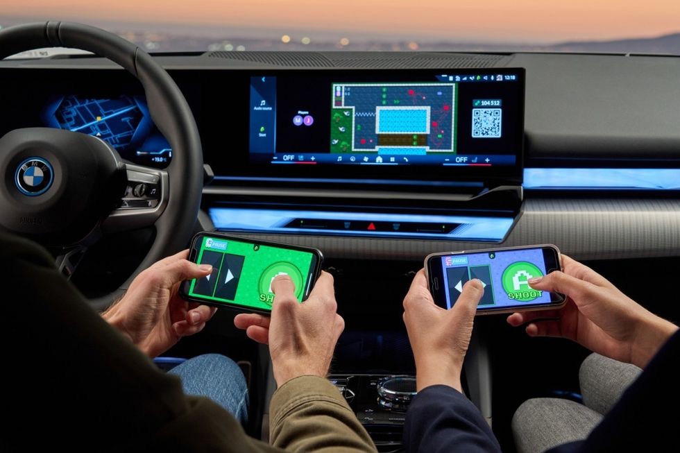 BMW i5 debuts with AirConsole gaming platform
