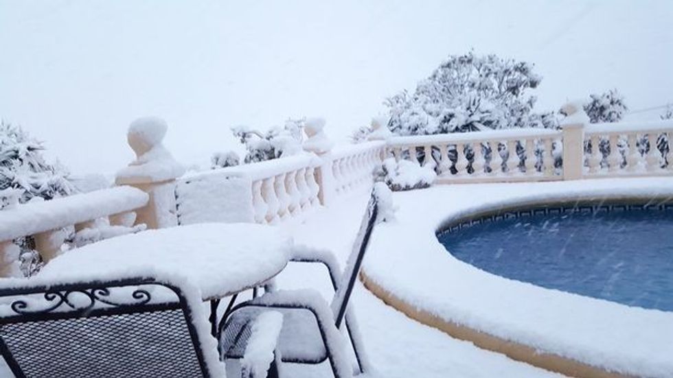 Bora mbulon shkretëtirën e Saharës dunat e reres kthehen ne rreshqitese foto 6