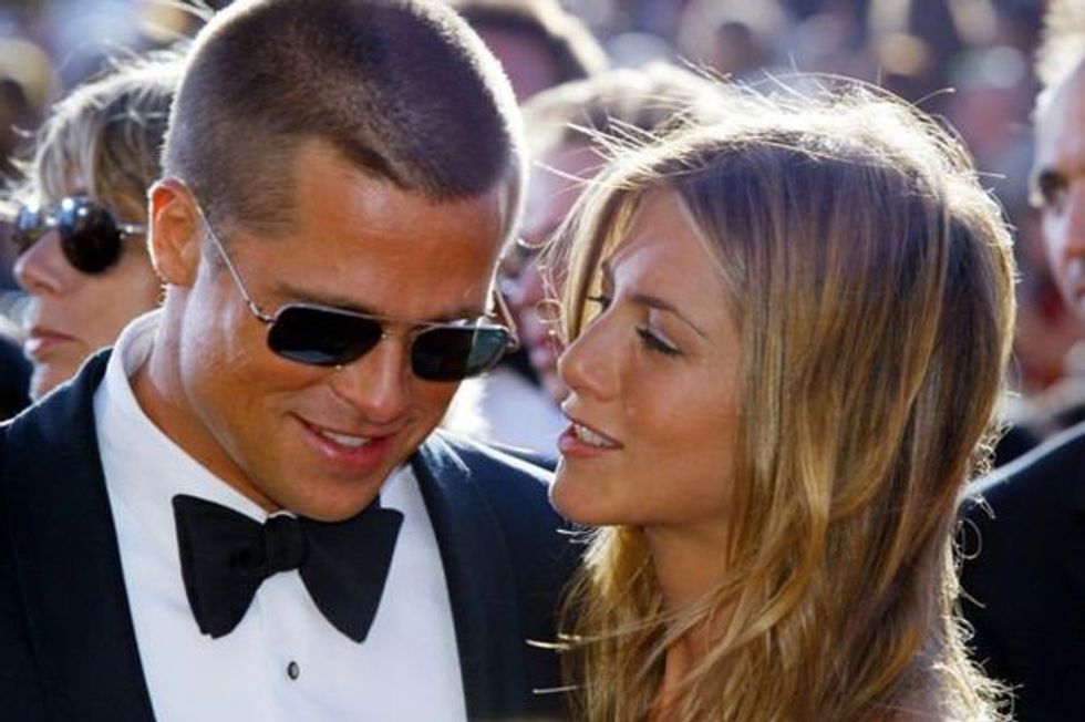 Brad Pitt with Jennifer Aniston