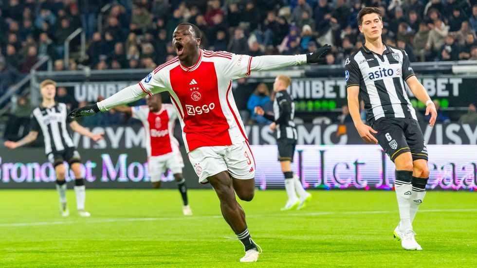 brian brobbey na zijn tweede doelpunt tegen heracles het eindigde