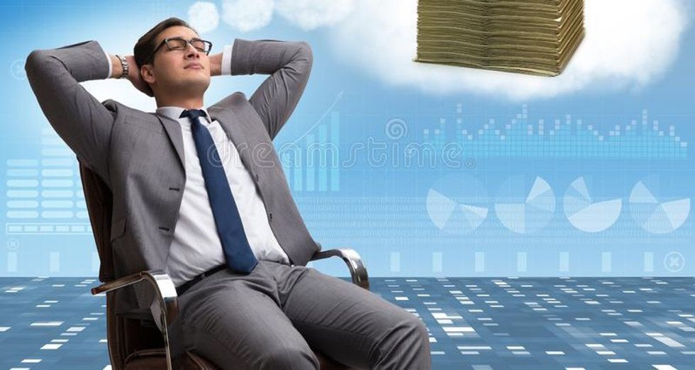 businessman dreaming money dollars 143207969