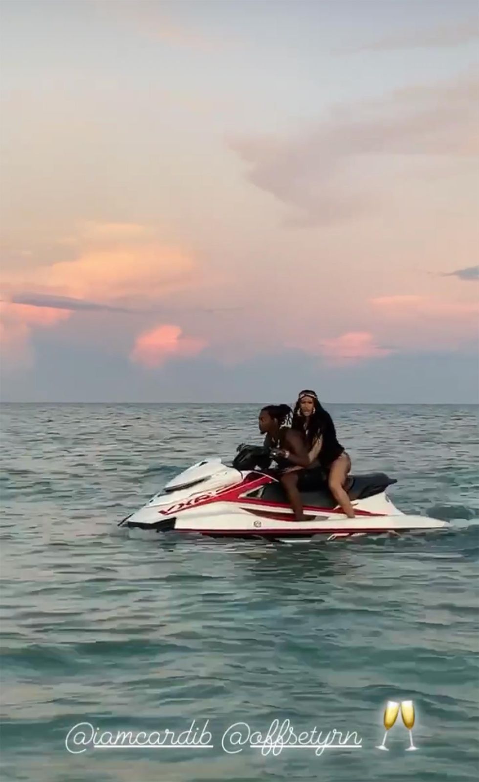 cardi b birthday trip 10