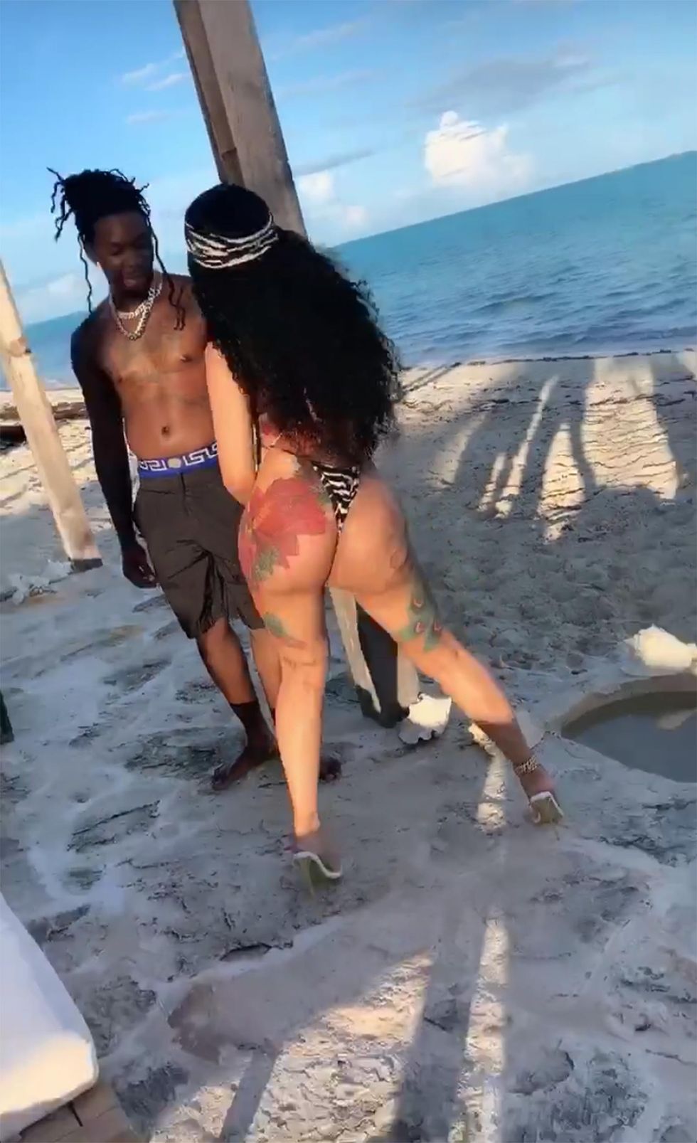 cardi b birthday trip 2