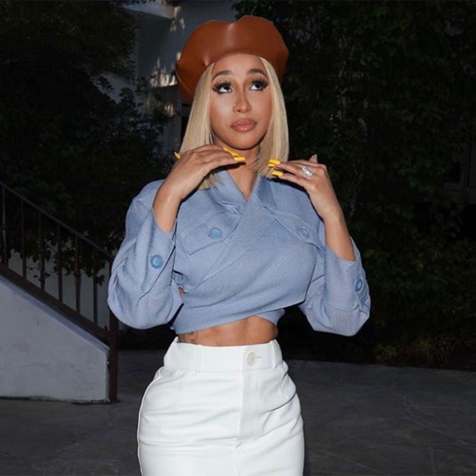 Cardi B blonde bob wig