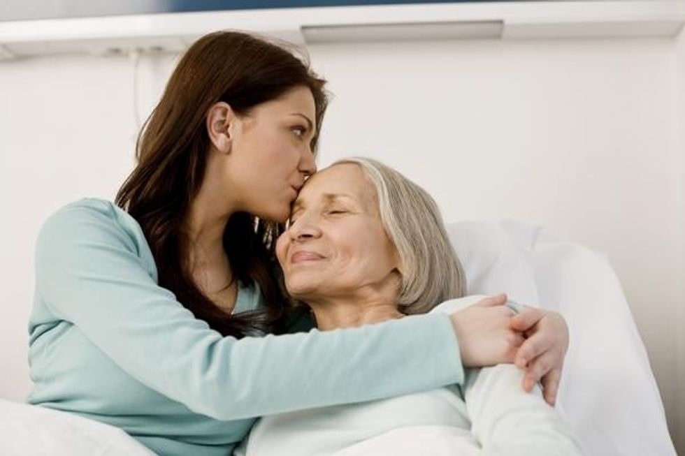 caring for sick senior or elder