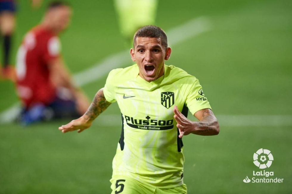 celebracion de lucas torreira