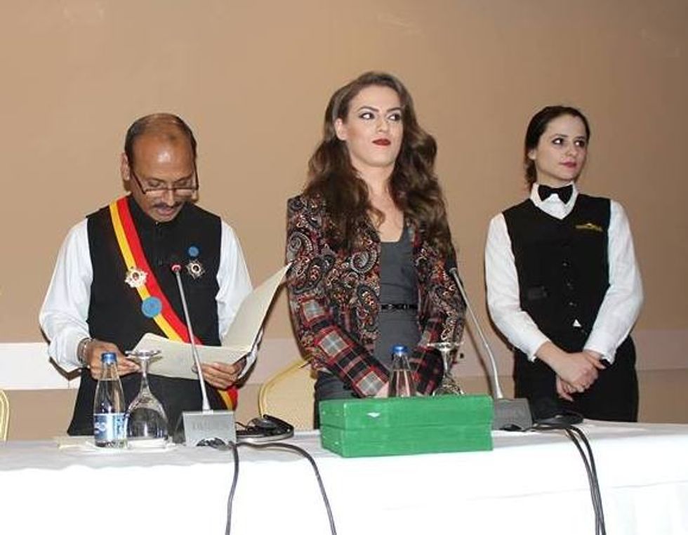 Ceremony of receiving the notification as Ambassador of Goodwill for Kosovo