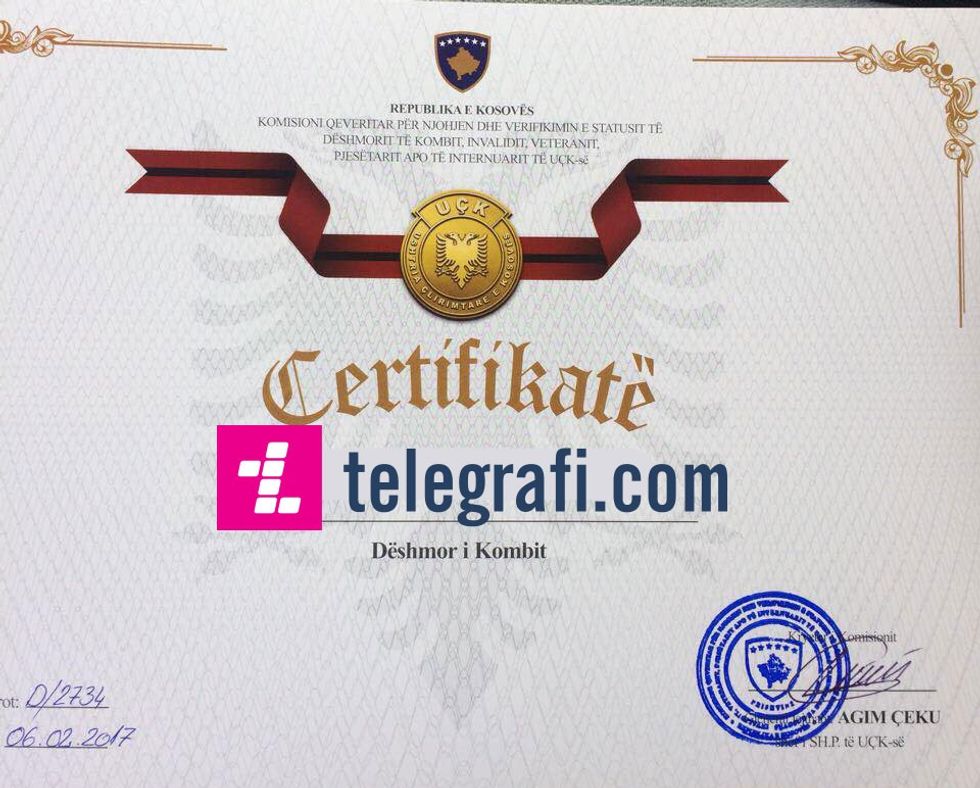 Certifikata Deshmori
