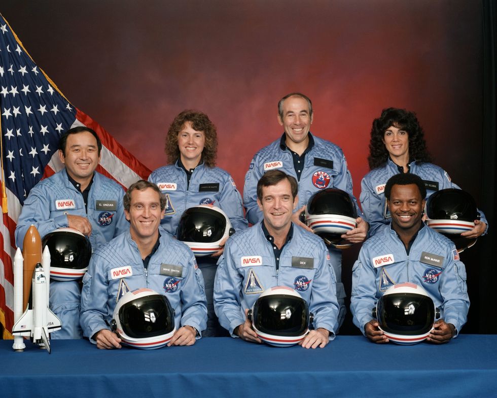 Challenger flight 51 l crew scaled