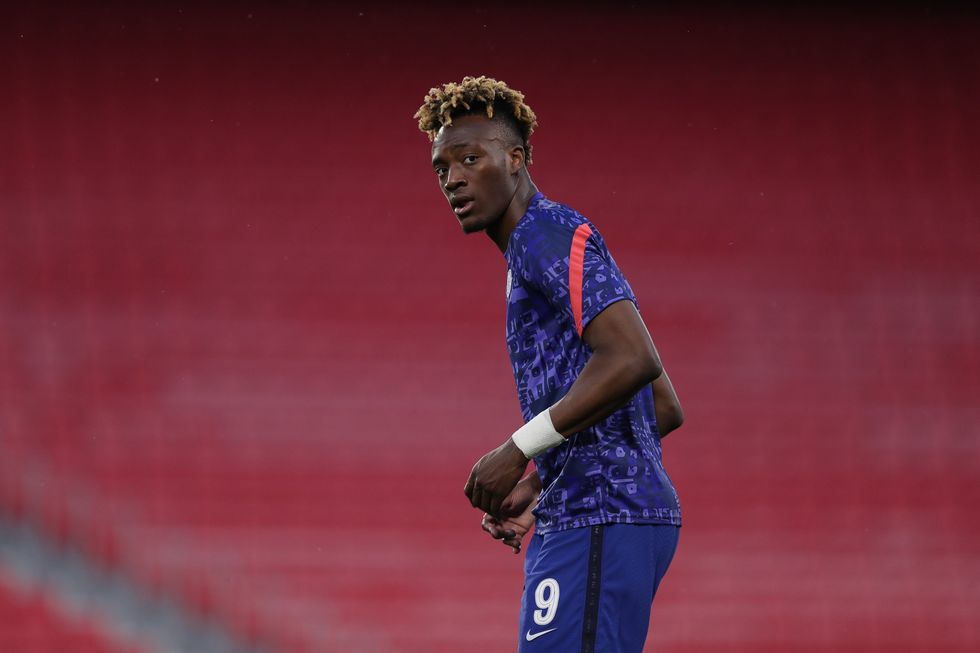 Chelseas Tammy Abraham warms up before the Champions League Quarter Final Second Leg v FC Port scaled 1
