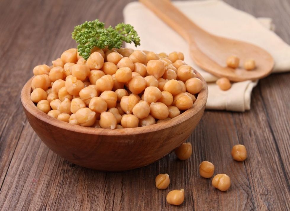 chickpeas in a bowl