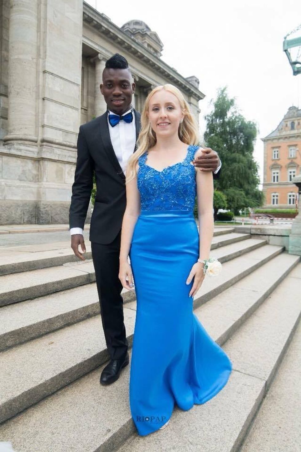 Christian Atsu and Wife Marie Claire Rupio