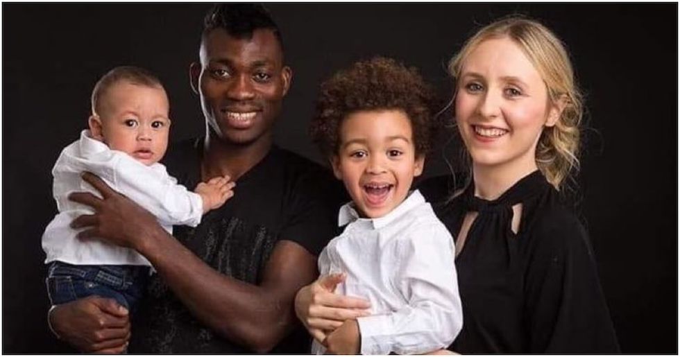 Christian Atsu Kids and Wife