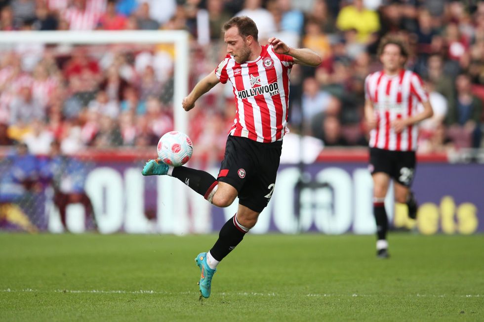 Christian Eriksen causou grande impacto em Brentford apenas 3 clubes