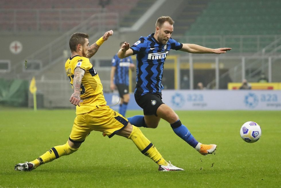 Christian Eriksen in action for Inter